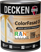 Цветное масло для фасада непрозрачное (укрывное) DECKEN COLORFASAD OIL