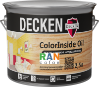Цветное масло для интерьера непрозрачное (укрывное) DECKEN COLORINSIDE OIL