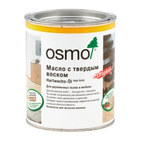 Масло OSMO с твердым воском Hartwachs-Öl Original, бесцветное глянцевое (масло ОСМО)