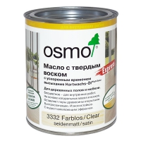 Масло OSMO с твердым воском с ускоренным временем высыхания (2-3 часа) Hartwachs-Öl Express, бесцветное шелковисто-матовое (масло ОСМО)